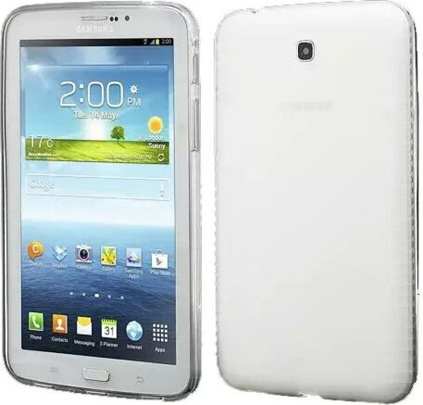 Samsung Galaxy Tab 3 7.0 Fleksibelt Deksel - Gjennomsiktig