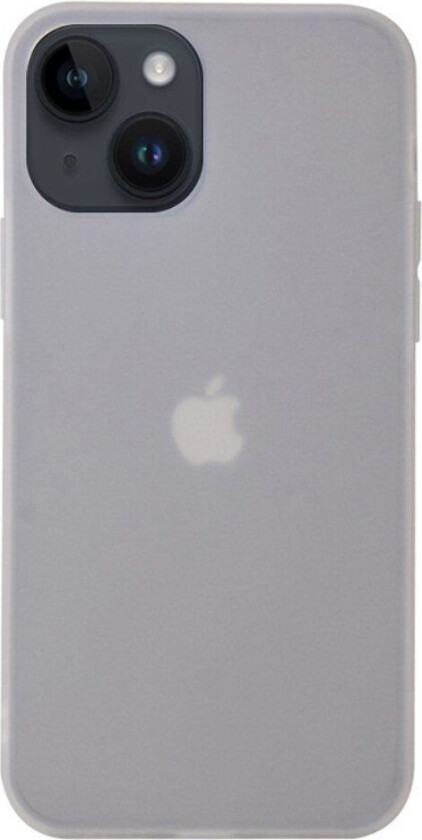 iPhone 14 Plus Fleksibelt Plastdeksel - Gjennomsiktig / Hvit