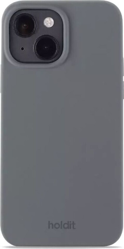 Holdit iPhone 14 / 13 Soft Touch Silikon Deksel - Space Gray
