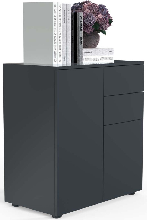 Dalosa4 skjenk 2 dører 2 skuffr antracitt.