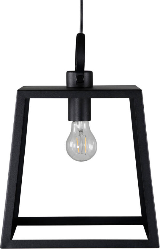 Hage belysning pendel 28x28x37,5cm stål svart.