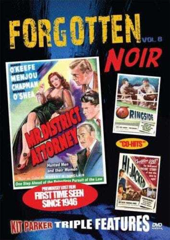 Forgotten Noir Triple Feature Volume 8 DVD