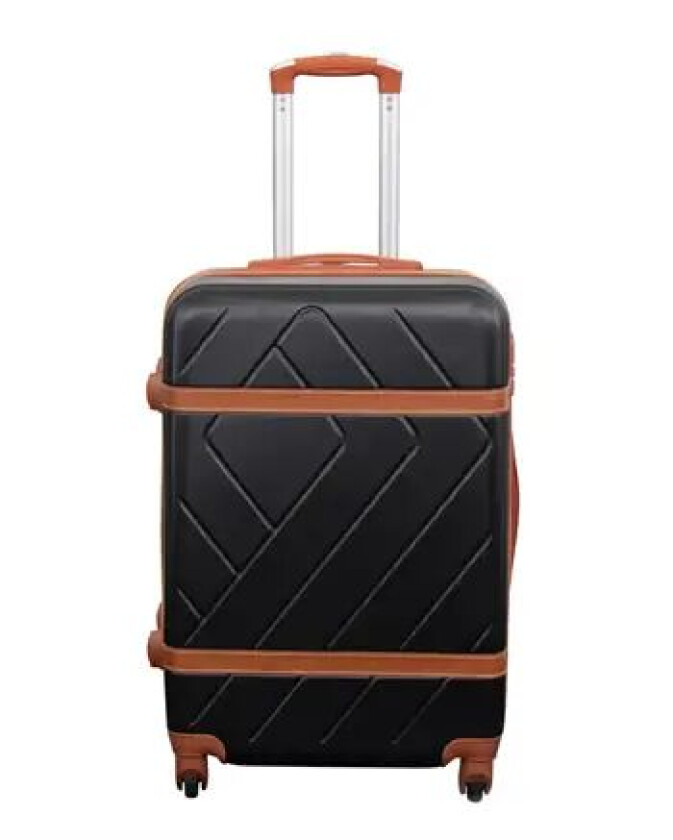 Koffert - Mellomstor koffert - Retro svart - Hardcase - Smart reisekoffert
