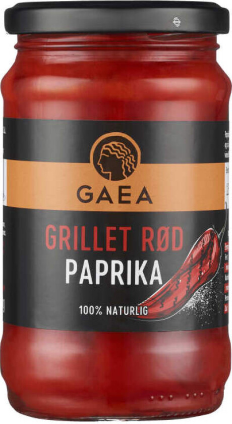 Gaea Grillet Rød Paprika 290g