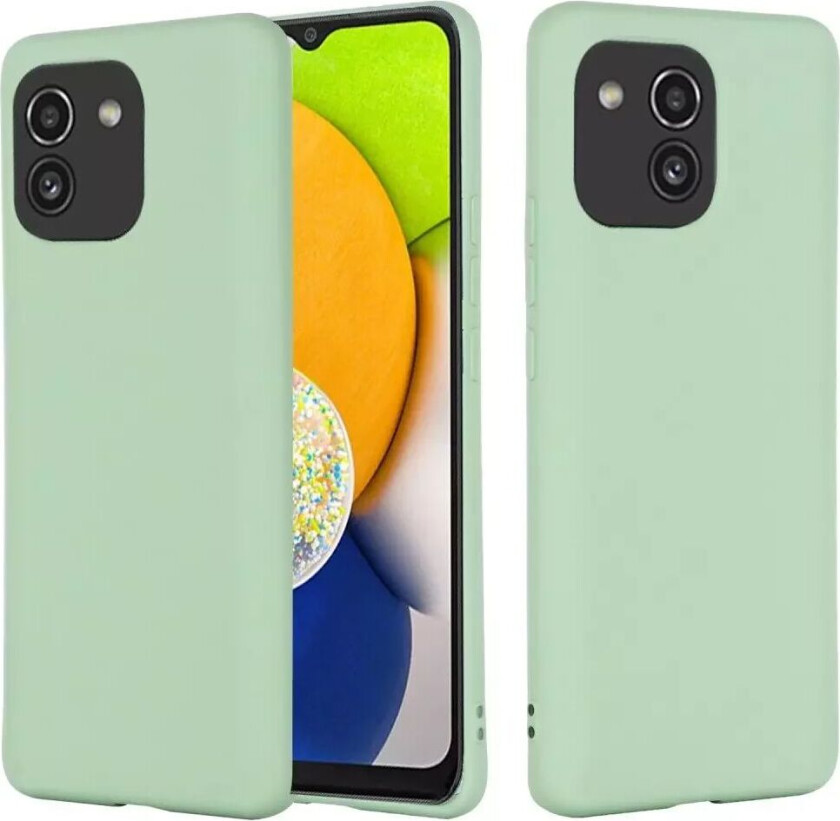 Samsung Galaxy A03 Liquid Silikon Deksel - Grønn