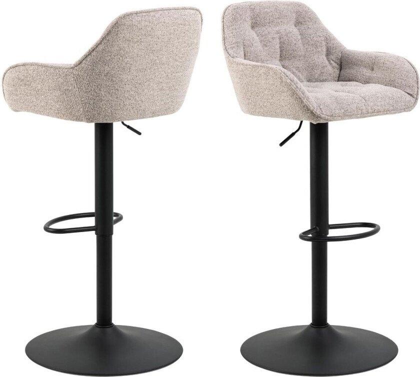 Brooke barstol dreiefunksjon, gasspatron, beige.