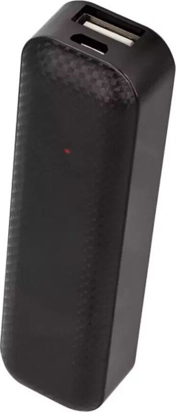 PowerBank Mini 2.600 mAh m. USB-A - Svart