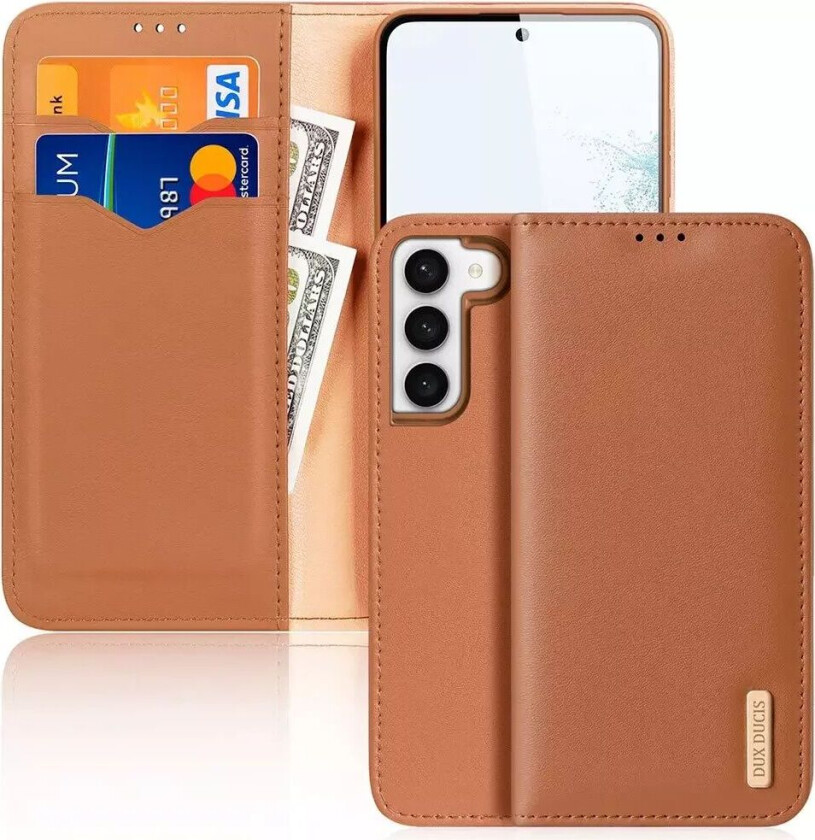 Samsung Galaxy S23 DUX DUCIS Hivo Series Flip Deksel - Brun