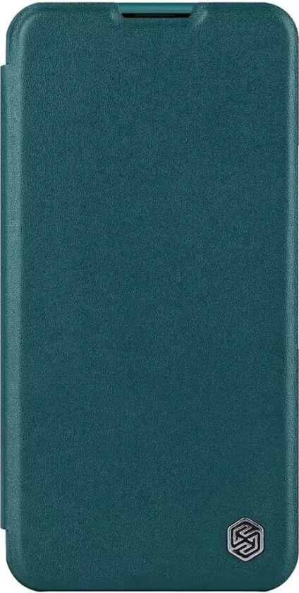 iPhone 14 Qin Pro Skinn Flip Deksel - Grønn