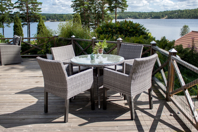 Volta Spisebord Rundt Ø90 cm Beige/Grå - Venture Home