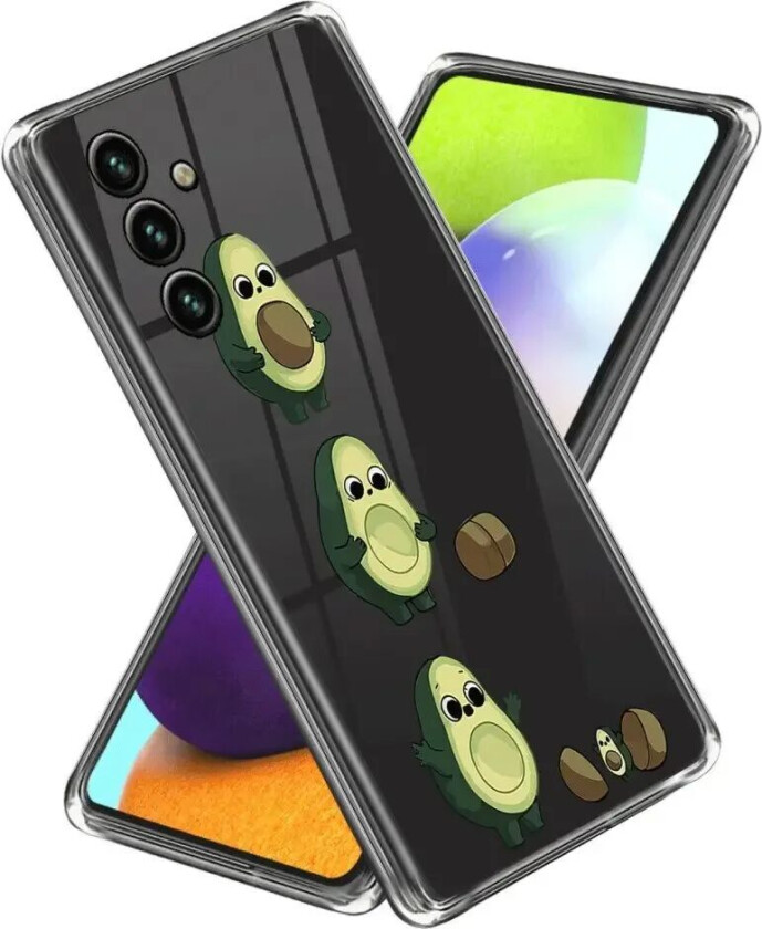 Samsung Galaxy A15 (5G) / A15 Fleksibelt Plastdeksel - Gjennomsiktig / Avokado