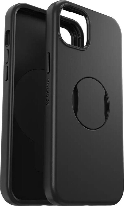 Symmetry Series iPhone 15 Plus Drop-Proof Deksel med OtterGrip - MagSafe Kompatibelt - Svart