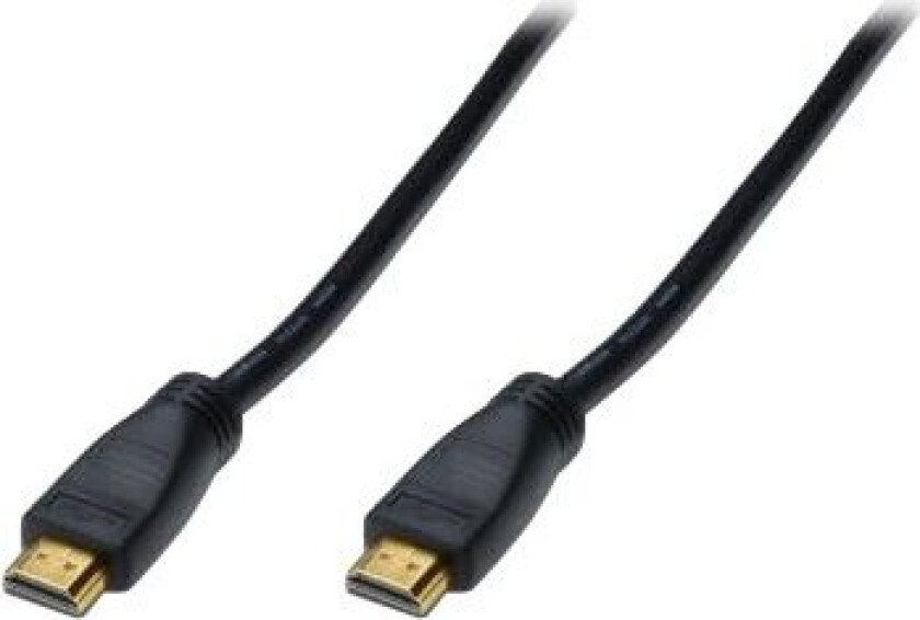 Hdmi High Speed - Hdmi-Kabel - Hdmi Hann Til Hdmi Hann - 10 M - Dobbeltisolert - Svart