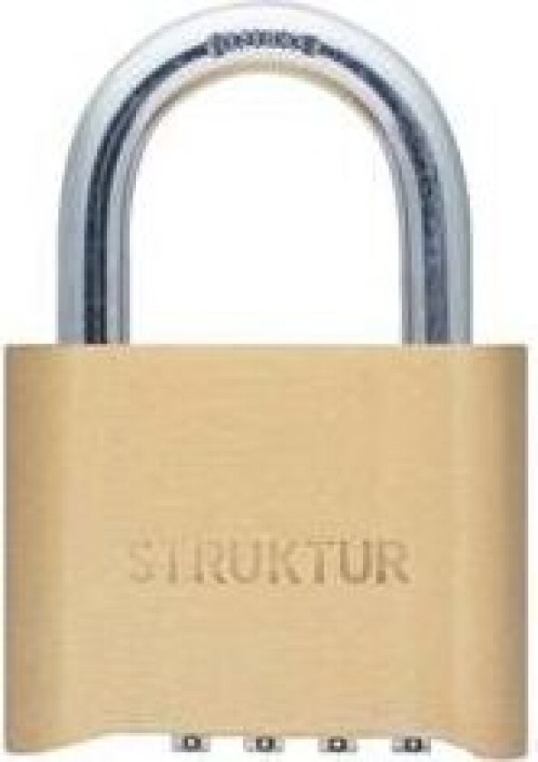 Kombinasjonshengelås U Messing