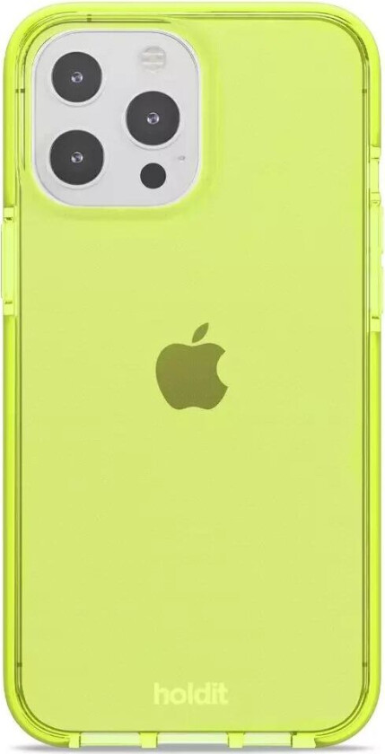 Holdit iPhone 13 Pro Max Seethru Deksel - Acid Green