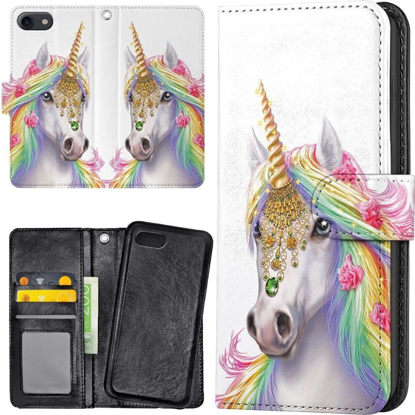iPhone 6/6s Plus - Lommebok Deksel Unicorn/Enhjørning