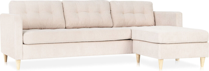 Marino sofa AB1, sjeselongsofa høyre eller venstresnudd i fløjl sannfarget.