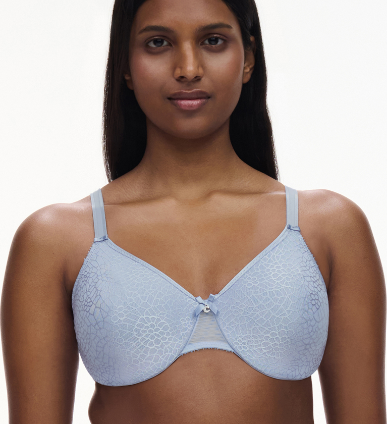 Magnifique BH med spiler, blå, Størrelse: 75H, Kvinner