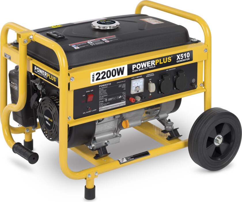 POWX510 Strømaggregat bensin 2200 watt Powerplus