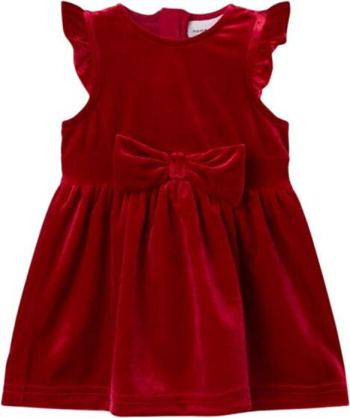 Name It - Julekjole Baby Velour Ryvet Jester Red