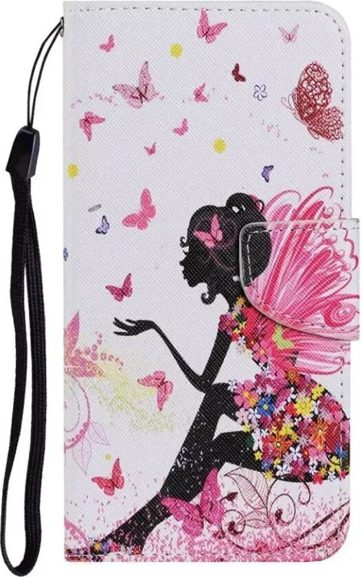 Samsung Galaxy S23 FE Kunst Skinn Flip Deksel med Stropp & Lommebok - Fe