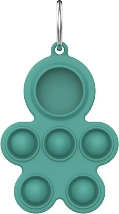AirTag Silikondekselfigur m. Nøkkelring - Grønn