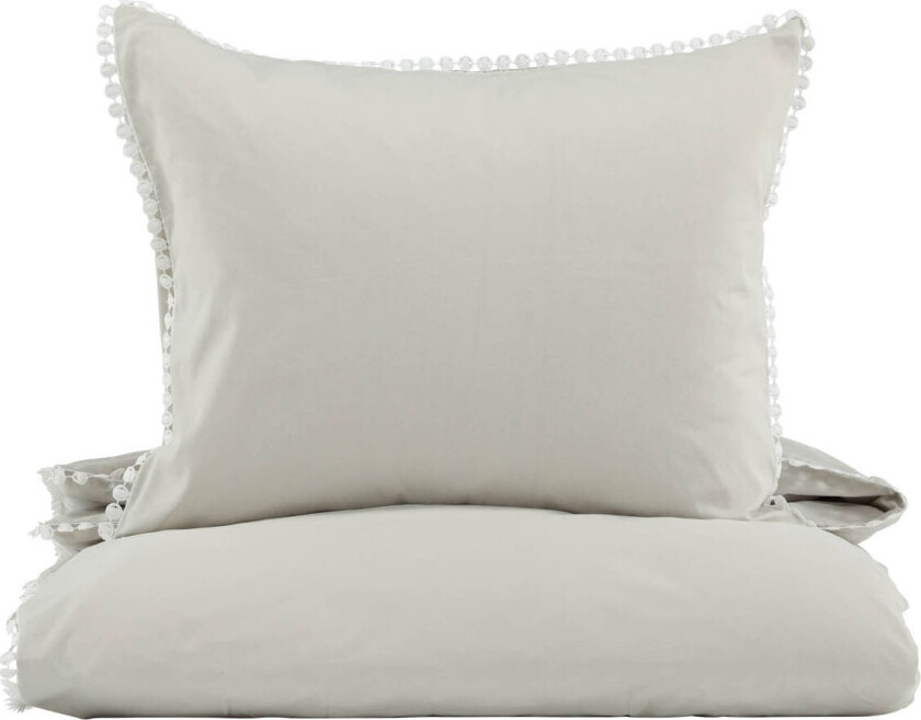 Livia sengesett 1 sett 200x150cm grå, offwhite.