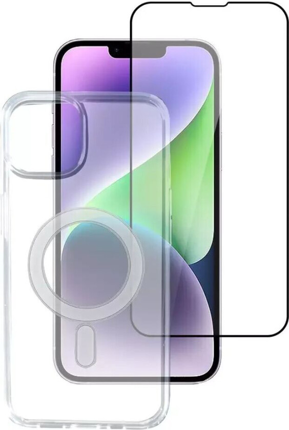 4smarts iPhone 14 Plus 4smarts Second Glass X-Pro 360° Protection Set Premium - MagSafe Kompatibel - (Deksel + Skjermbeskytter)