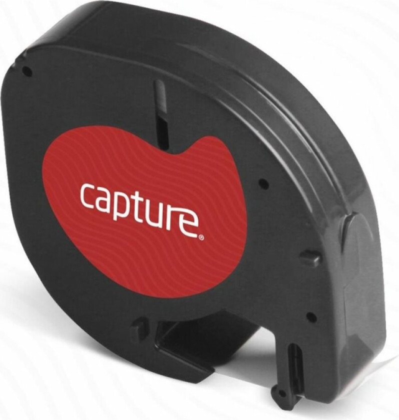 - Nylon - Svart På Transparent - Rull (1,2 Cm X 4 M) 1 Kassett(Er) Hengeboks - Merketape (Alternativ For: Dymo S0883990, Dymo S0721550)