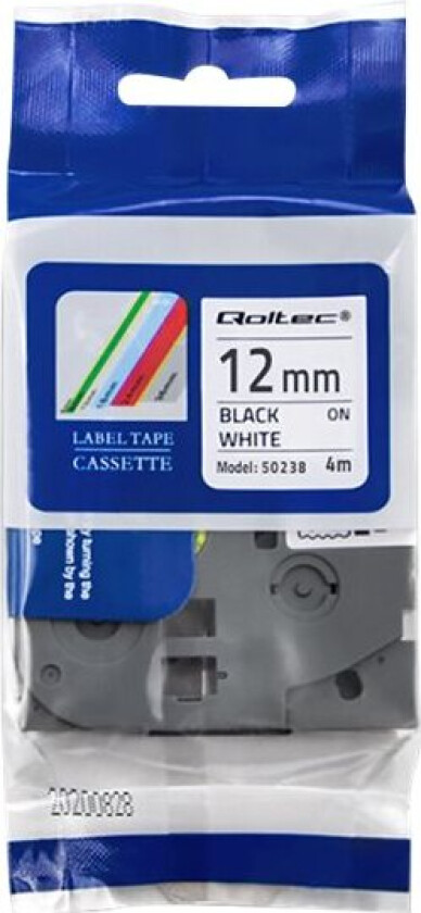 - Svart På Hvitt - Rull (1,2 Cm X 4 M) 1 Kassett(Er) Merketape - For Brother P-Touch Pt-1010, 1090, 1230, 1280, 1290, 1880, 1950, 2100, 2430,