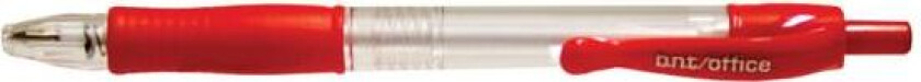 Kuglepen Bnt Office 0,7Mm Rød M/Trykknap (50 Stk.)