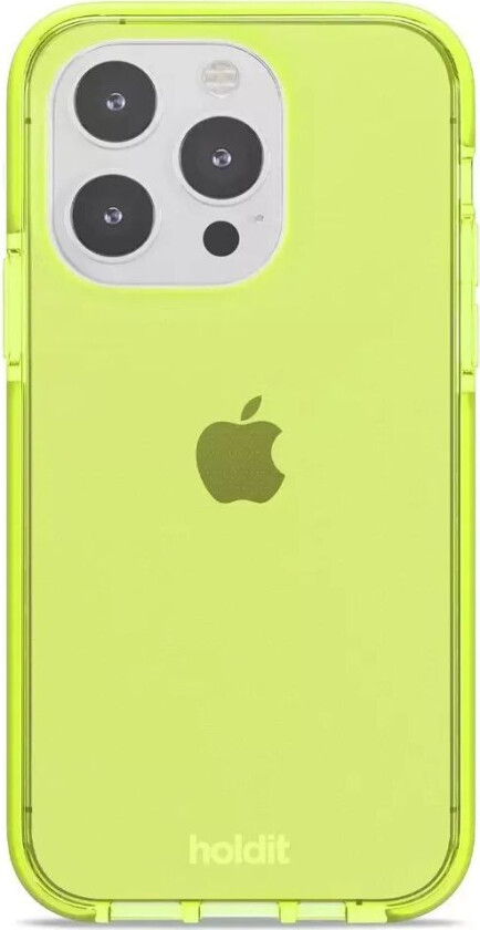 Holdit iPhone 14 Pro Seethru Deksel - Acid Green