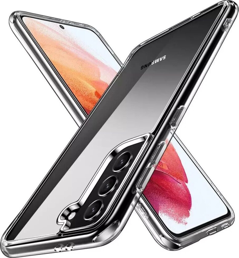 Samsung Galaxy S21 Krystallklart Hybrid Plast Bakdeksel - Gjennomsiktig