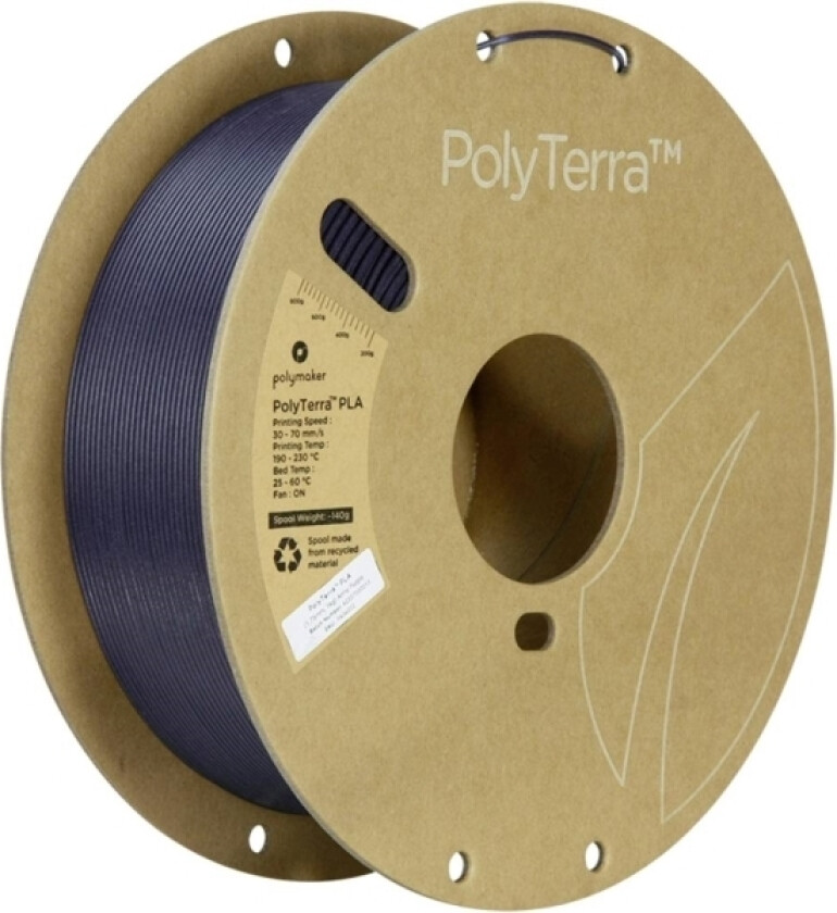 Polymaker Pa04032 Regular Filament Pla-Plast Med Lavere Kunststofindhold, Mat 1.75 Mm 1000 G Army Purple Polyterra™ 1 Stk