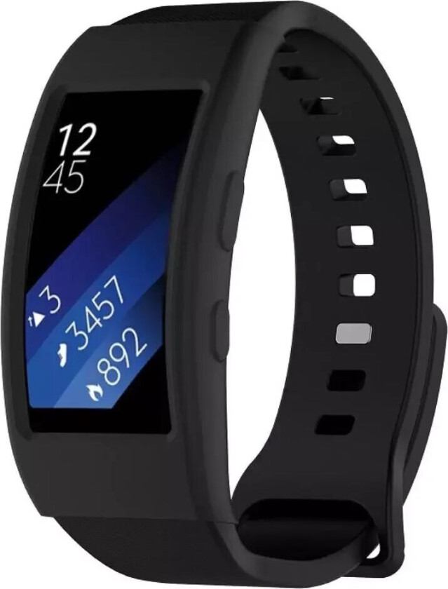 Samsung Gear Fit2 Pro Silikon Deksel - Sort