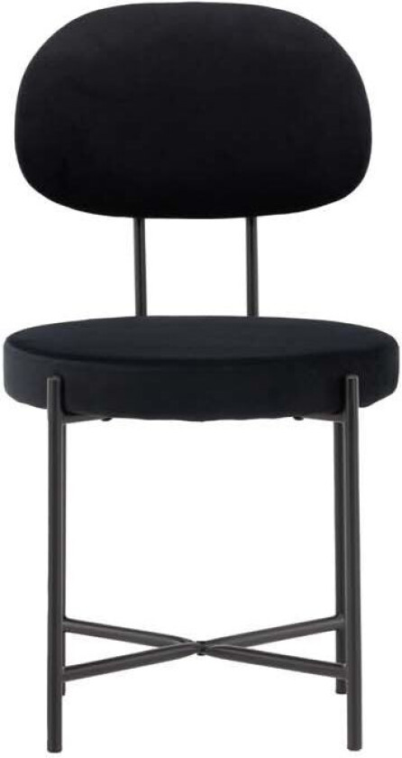 Stella spisestuestoler velour svart.