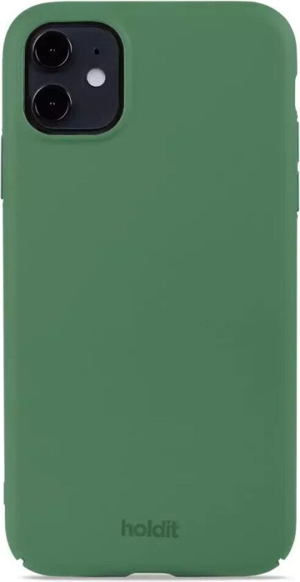 Holdit iPhone 11 Slim Plast Deksel - Forest Green