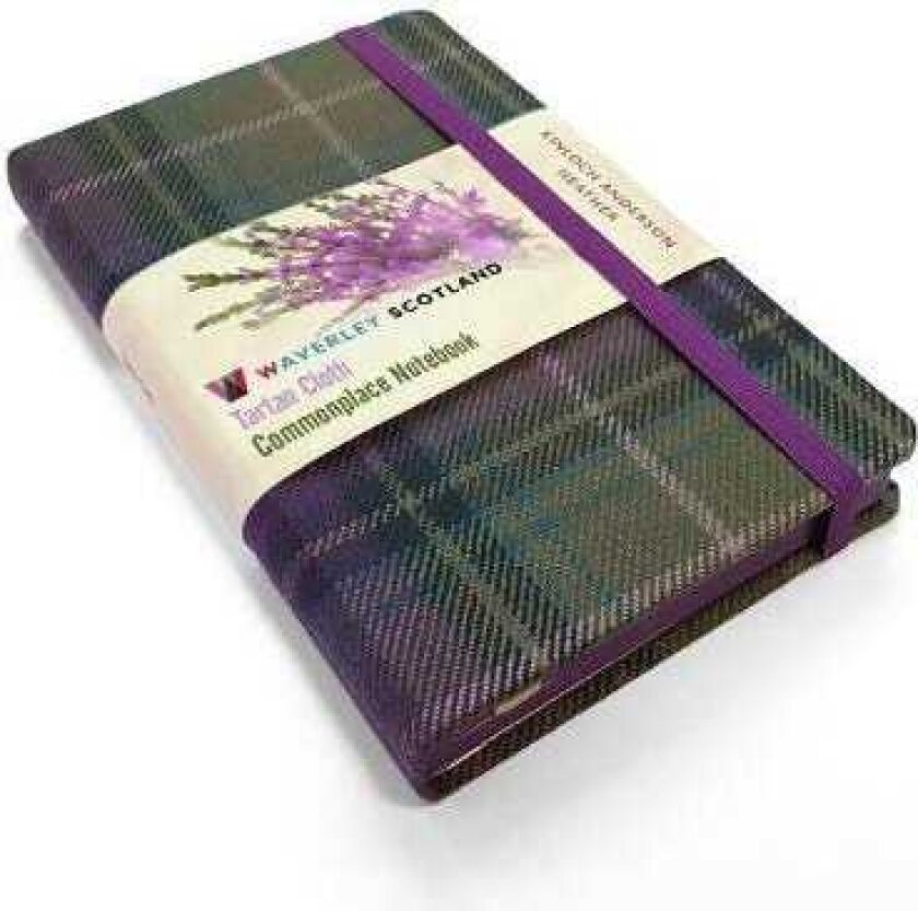 Waverley S.T. (M): Heather Pocket Genuine Tartan Cloth Commonplace Notebook