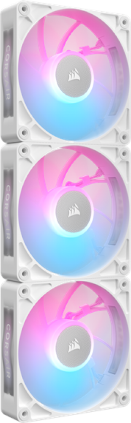 Bilde av iCUE LINK RX120 RGB MAX (3-pack) - Kabinettvifte - 120mm - Hvit med RGB-lys - 36 dBA