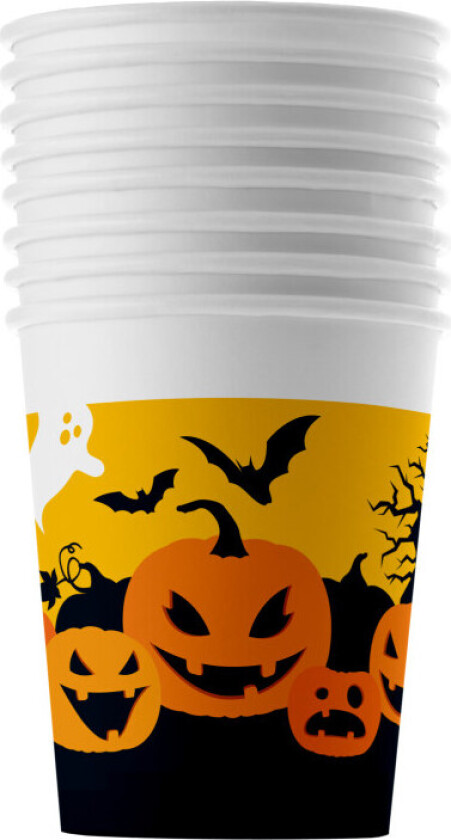 Pappkopp Halloween 20cl 8stk