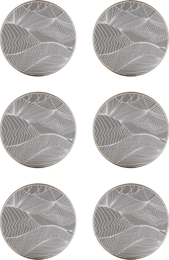 Bilde av Japenese Landscape glassunderlag 6-pakn. Stone