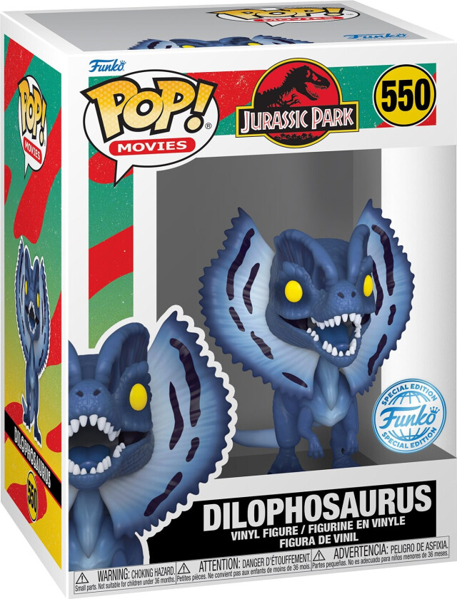 Jurassic Park actionfigur (Dilophosaurus)