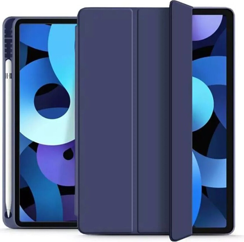 Tech-Protect Smartcase iPad Air (2022/2020) Tri-fold Deksel m. Pen Holder - Navy Blue