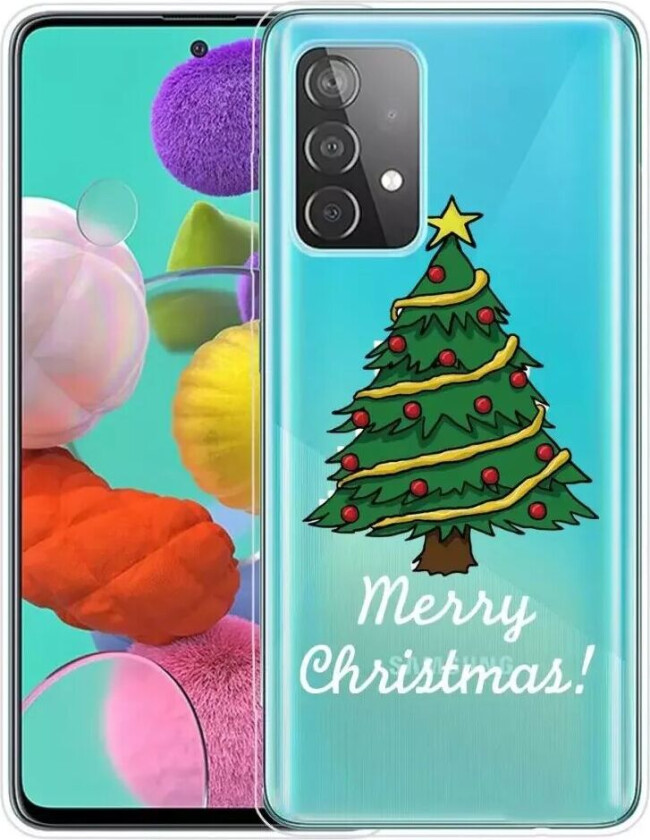 Samsung Galaxy A53 (5G) TPU Plast Jul Deksel - Merry Christmas - Juletre
