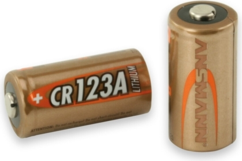 Ansmann 5020011-02, Engangsbatteri, Cr123a, Lithium, 3 V, 6 Stykker, Bronse