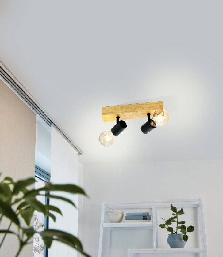 Eglo Townshend 3 Spotskinne 2L Sort Fsc