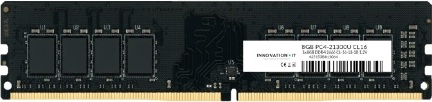 Innovation It 2666 8Gb Cl16 1.2V Ld (Cl16-18-18), 8 Gb, 1 X 8 Gb, Ddr4, 2666 Mhz