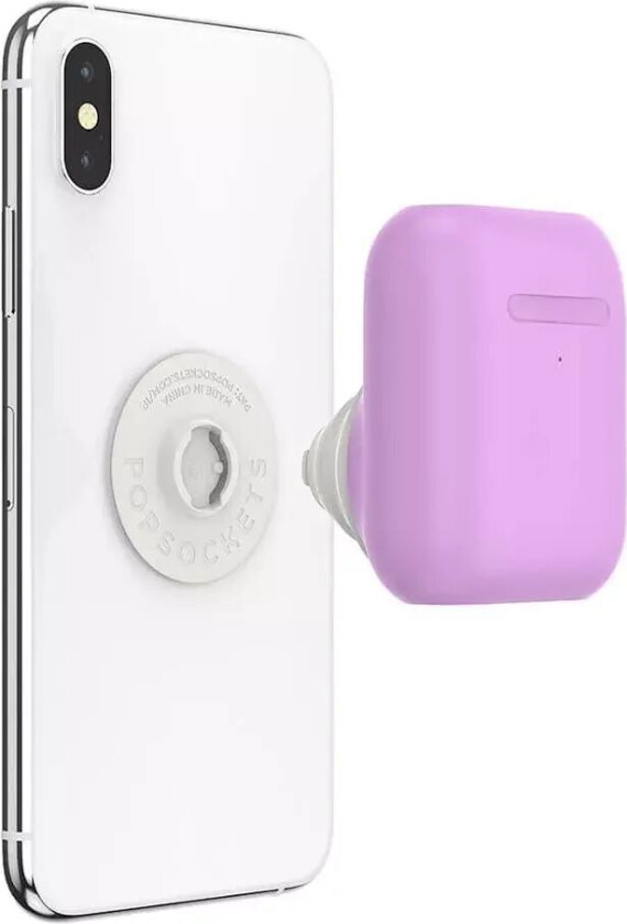 POPSOCKETS AirPods Holder Iris Purple Avtagbart Grep med Case Deksel - Lilla