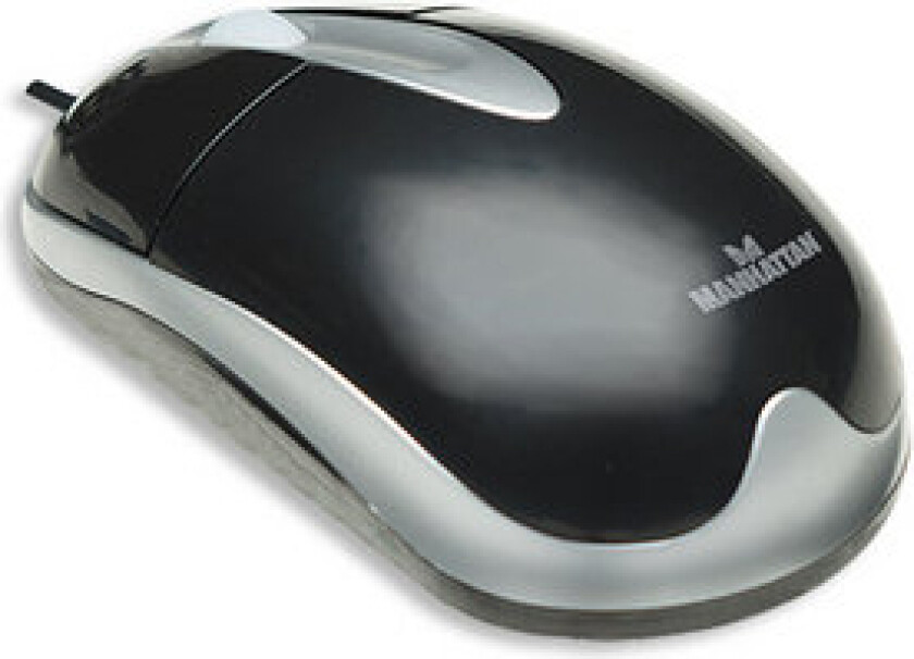 Optisk 1000Dpi Ps2 Kablet Mus, Svart