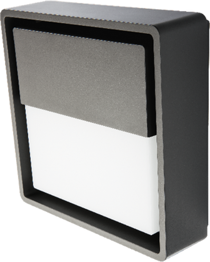 Frame square vegglampe 6W 4000 Kelvin IP66 Dimbar - Grafitt - Grafitt
